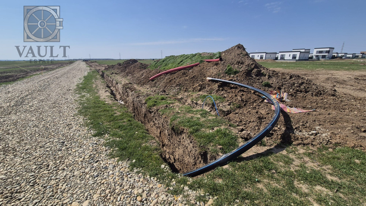 TEREN Intravilan Intre 2 complexe - Utilitati - 9500 MP Berceni/Vidra