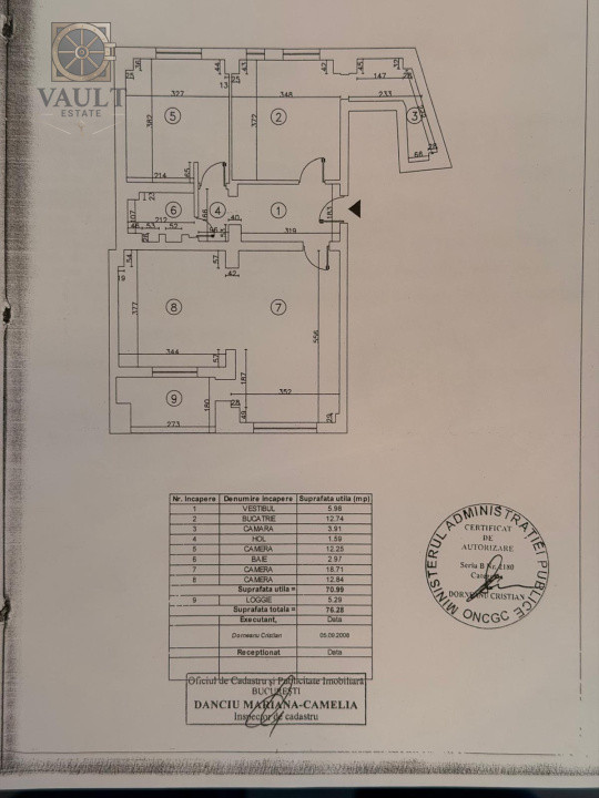 APARTAMENT 3 CAMERE-CALEA 13 SEPTEMBRIE-PANDURI-MOBILAT UTILAT