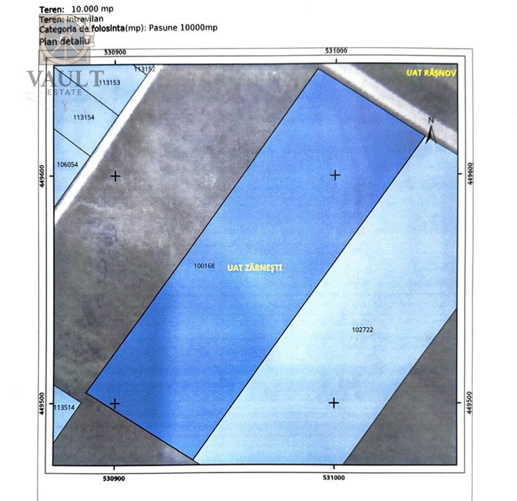 TEREN Intravilan - Tohanul Nou 10.000 mp - ZARNESTI 