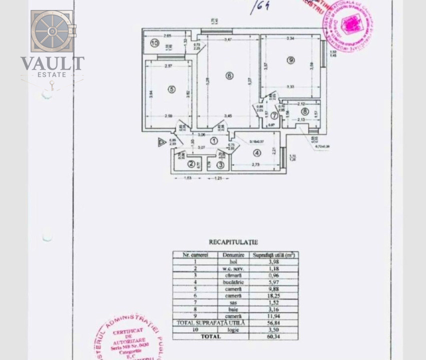 Apartament 3 camere - 2 minute  metrou Nicolae Grigorescu