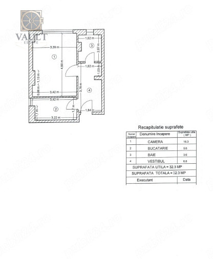 Garsoniera - Bloc Mixt - zona Brancoveanu