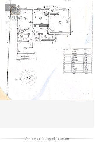 APARTAMENT 3 CAMERE-2 BAI-ETAJ 2/4-DRUMUL SARII-LICEUL ION BARBU