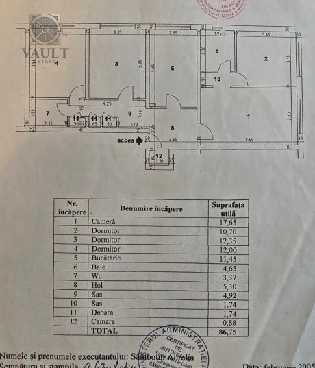 Apartament 4 camere - CENTRALA PROPRIE - zona APARATORII PATRIEI 