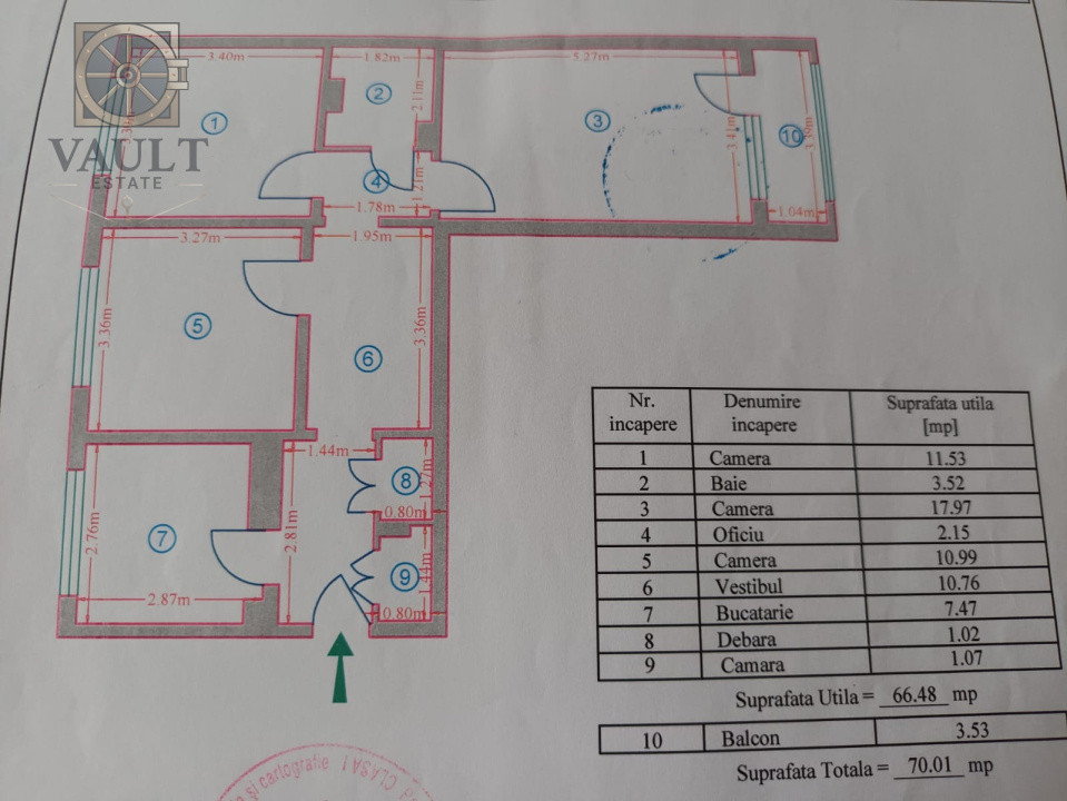 Apartament 3 camere decomandat - Doamna Ghica