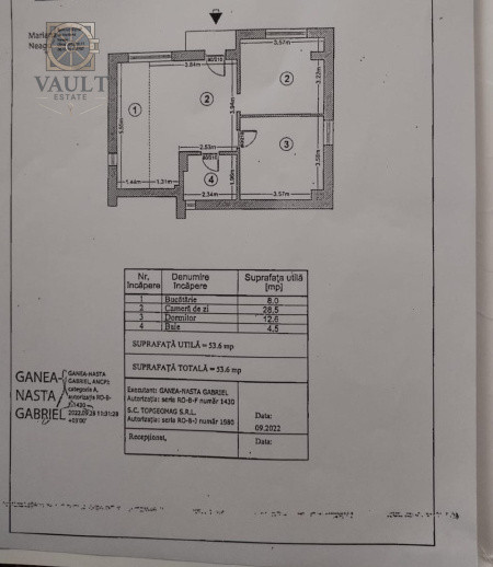 Apartament 2 camere - CURTE 130 MP - zona APARATORII PATREI 