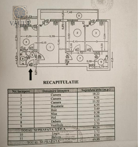 Apartament 3 camere  la 4 minute de Metrou Gorjului 