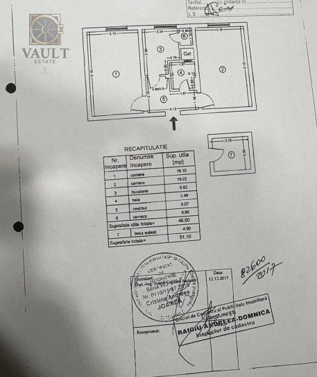 Apartament 2 camere - ETAJ 1 - BOXA INCLUSA - zona FLOREASCA
