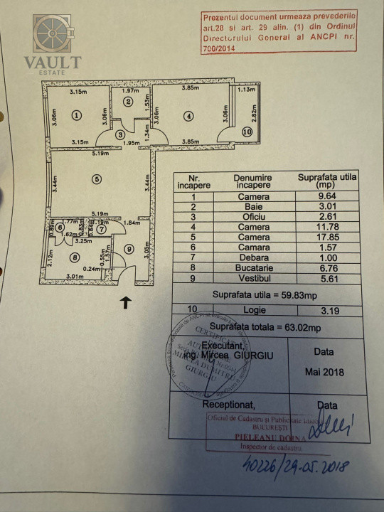 Apartament 3 camere - BLOC ANVELOPAT - zona DRISTOR