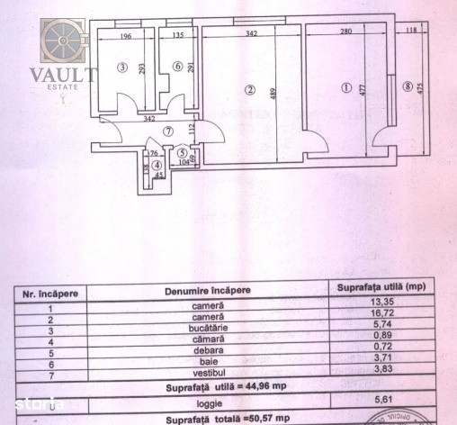 Apartament 2 camere la 7 minute de Metrou Tineretului 