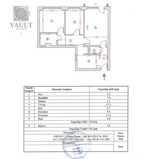Apartament 3 camere-Metrou Gorjului-Piata Gorjului