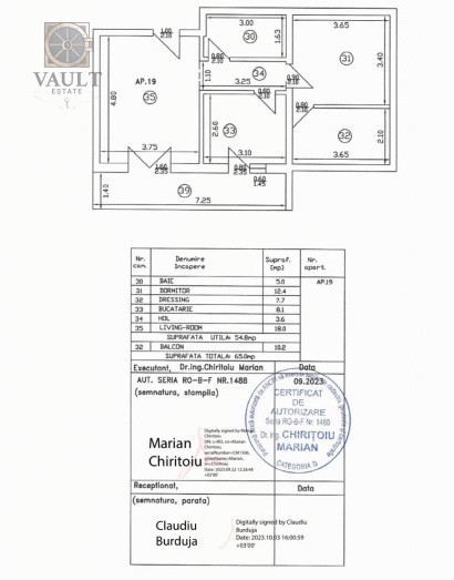 Apartament 2 camere - FUNDENI/DOBROESTI