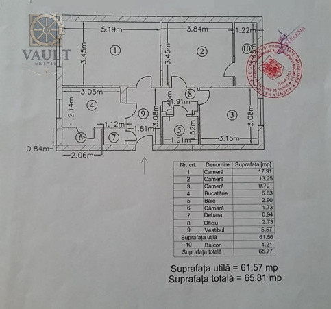 Apartament 3 camere - metrou Constantin Brancusi