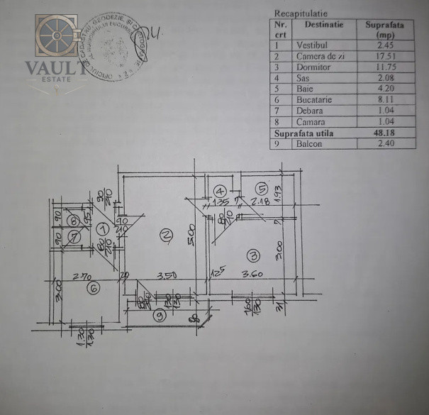 Apartament 2 camere - BLOC ANVELOPAT - zona MOSILOR 