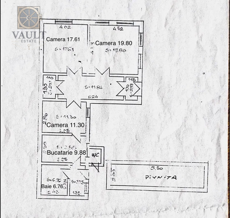 Apartament 3 camere in vila - Piata Regina Maria