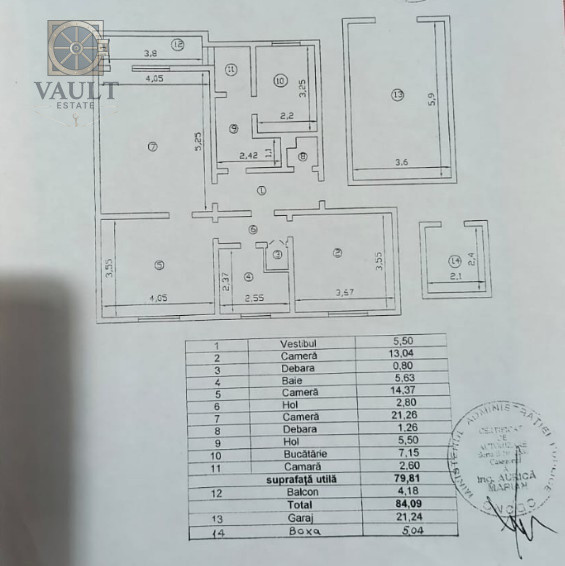Apartament 3 camere in Vila cu Garaj Pajura
