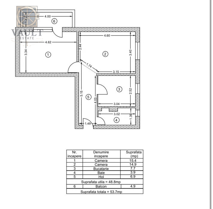 Apartament 2 camere langa Parcul Tineretului - Pridvorului 