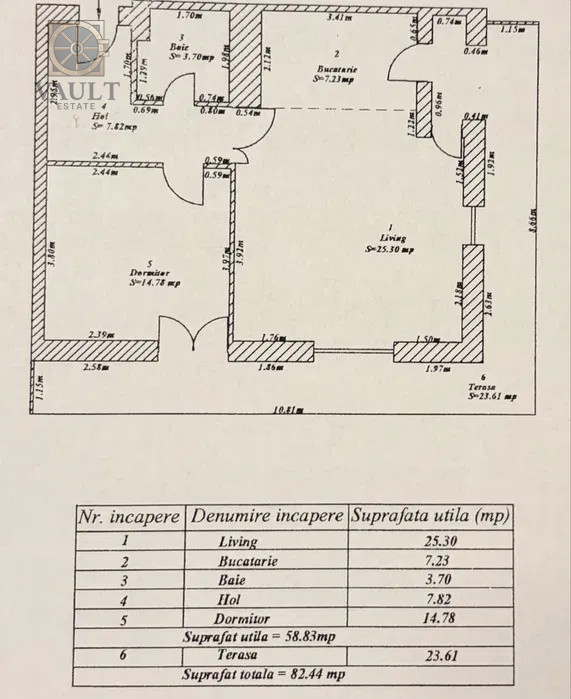 Apartament 2 camere - TERASA 24 MP - ASMITA GARDENS