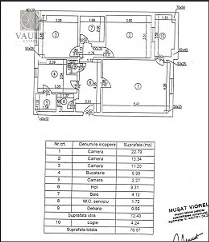 Apartament 3 camere - metrou Piata Muncii 