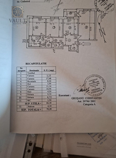 APARTAMENT 3 CAMERE-RAHOVA-DUMBRAVA NOUA-2 BAI-CENTRALA-DECOMANDAT
