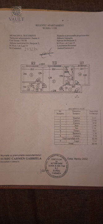 Apartament 3 camere - BLOC ANVELOPAT - zona GIURGIULUI 