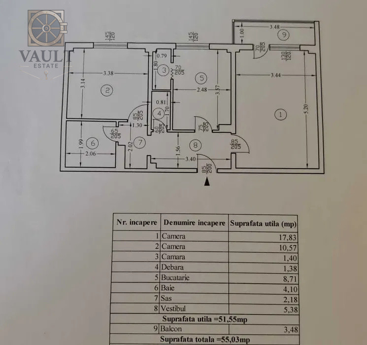 Apartament 2 camere - CENTRALA PROPRIE - zona TINERETULUI 