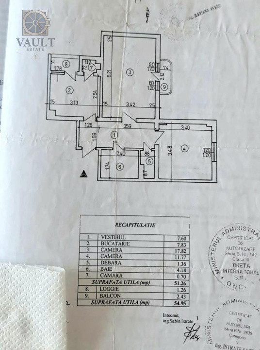 Apartament 2 camere -2 bai -Mega Mall