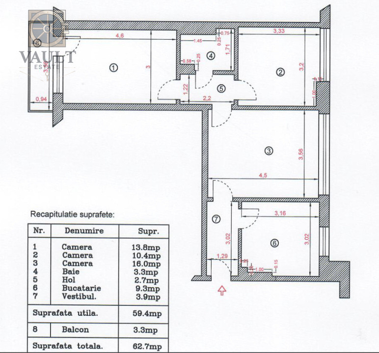 Apartament 2 camera - 6 minute metrou Obor