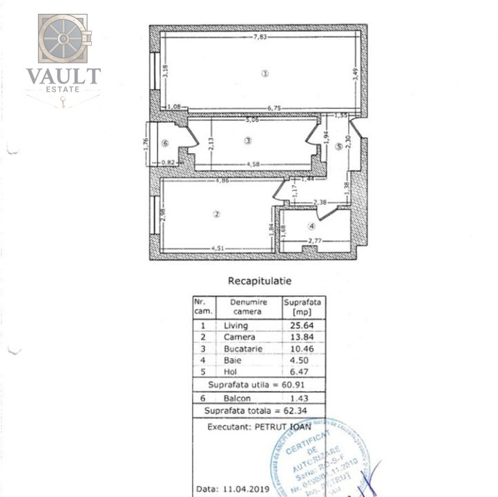 Apartament 2 camere - loc de parcare -Theodor Pallady