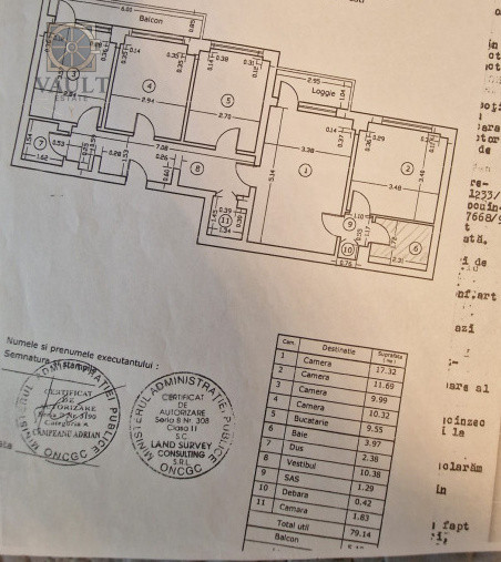 Apartament 4 camere - BLOC ANVELOPAT - zona BRANCOVEANU 