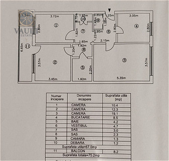 Apartament 3 camere - 3 minute de mers pana la metrou 1 Decembrie 1918 