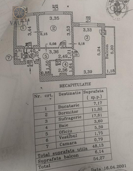 Apartament 2 camere -Risc 2 - 4 minute metrou 1 Decembrie