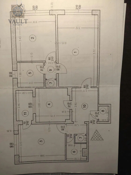 APARTAMENT 3 CAMERE-2 BAI-ETAJ 3/8-GHENCEA