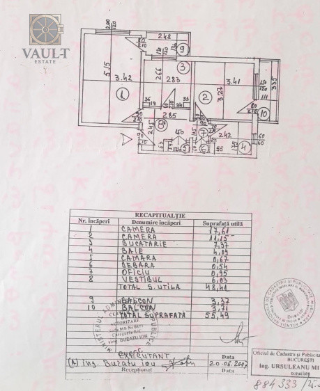 2 CAMERE  - DECOMANDAT - ETAJ 1 - zona BRANCOVEANU 