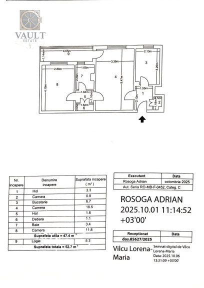 2 CAMERE - Bloc Anvelopat - PARC PLUMBUITA