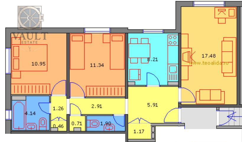 3 CAMERE - CENTRALA PROPRIE - zona APARATORII PATRIEI 