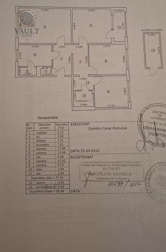 4 CAMERE - DECOMANDAT - BOXA - zona EROII REVOLUTIEI 