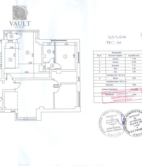Apartament 2 camere-Bloc 2009-Parcul Tineretului