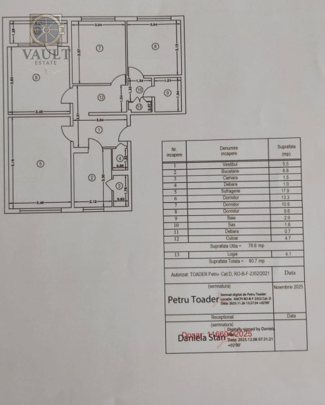 Apartament 4 camere - DECOMANDAT - zona DRUMUL GAZARULUI 