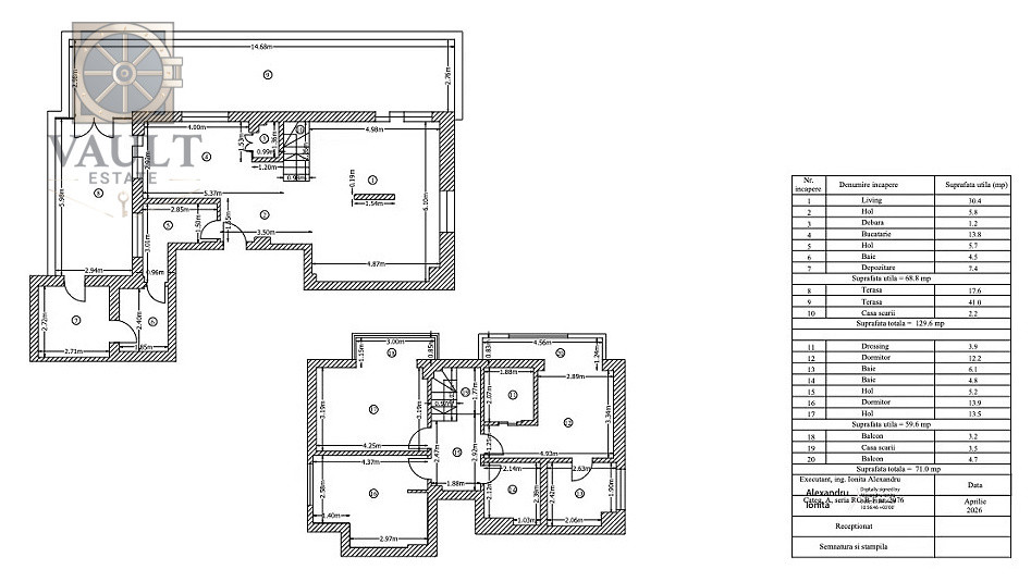 Apartament 4 camere -200,6mp - Iancului 