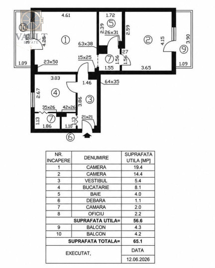 Apartament 2 camere-Baicului 