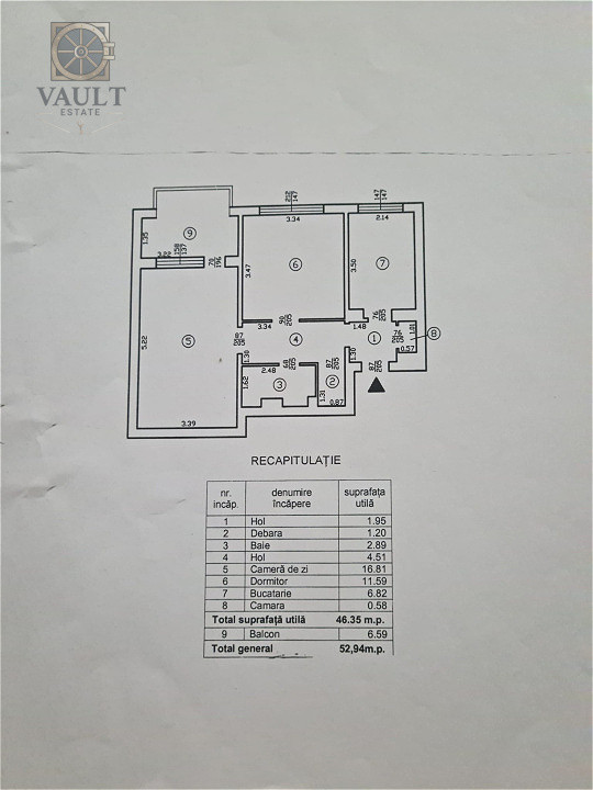 Apartament 2 camere -5 minute de mers pe jos pana la metrou 1 Decembrie 