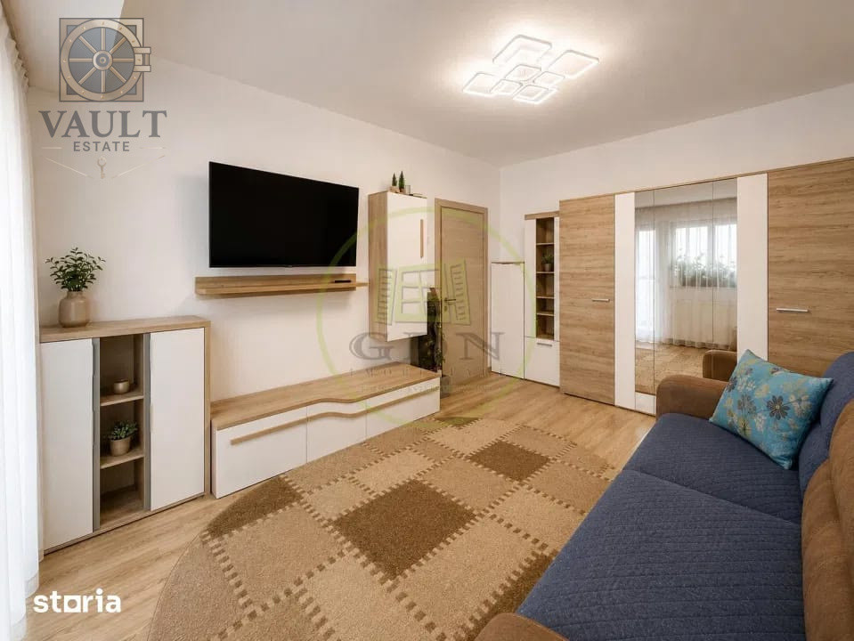 APARTAMENT 2 CAMERE-BLOC NOU-ETAJ 1-DECOMANDAT-CENTRALA-RAHOVA 