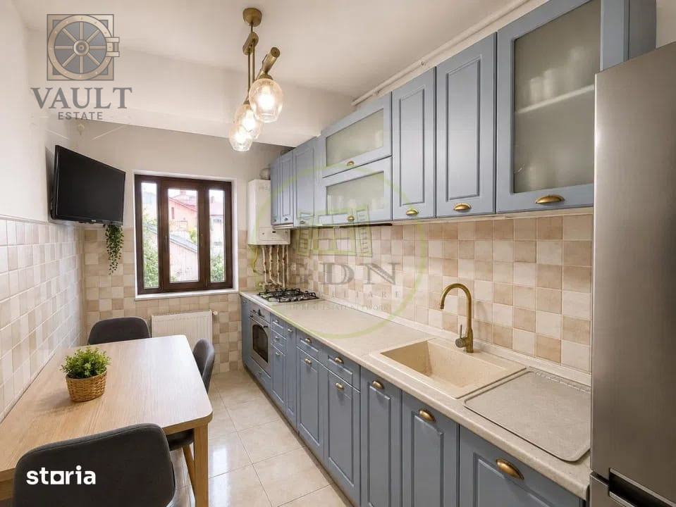 APARTAMENT 2 CAMERE-BLOC NOU-ETAJ 1-DECOMANDAT-CENTRALA-RAHOVA 