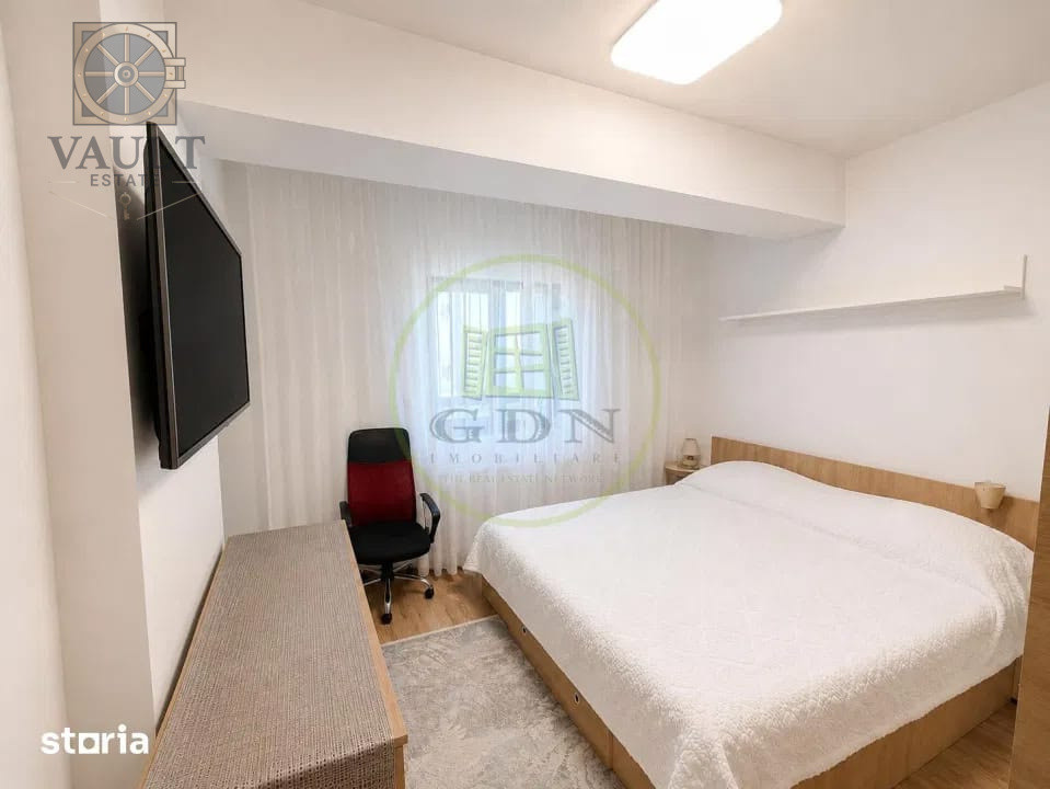 APARTAMENT 2 CAMERE-BLOC NOU-ETAJ 1-DECOMANDAT-CENTRALA-RAHOVA 