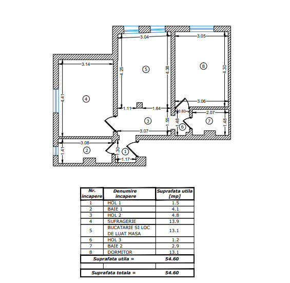 Apartament 2 camere -mobilat-Metrou Lujerului