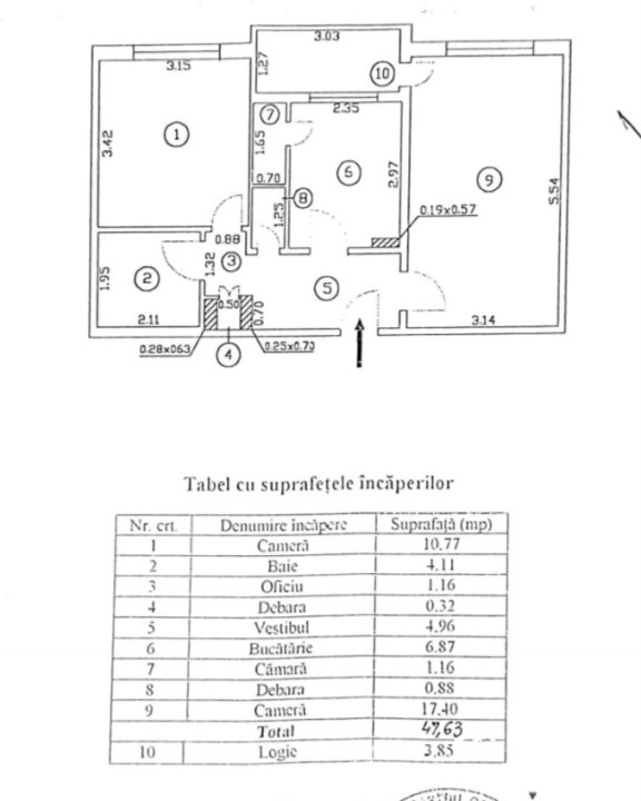 Apartament 2 camere decomandat-zona Gorjului