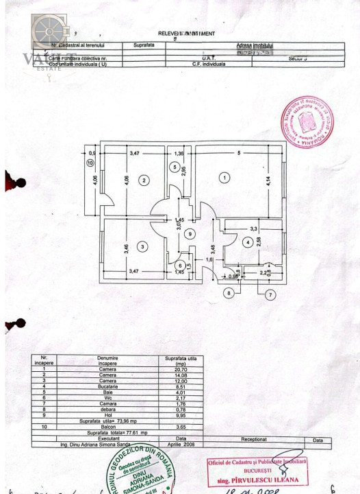 APARTAMENT 3 CAMERE-SALAJ-CAL.FERENTARI-KAUFLAND-MOBILAT UTILAT-2 BAI