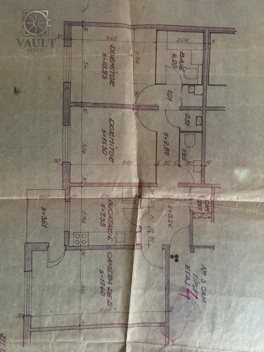 APARTAMENT 3 CAMERE DECOMANDAT - TEI -Cristea Mateescu  