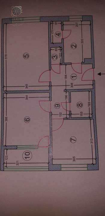 Apartament 3 camere decomandat etaj3/4 zona 1 Decembrie 1918