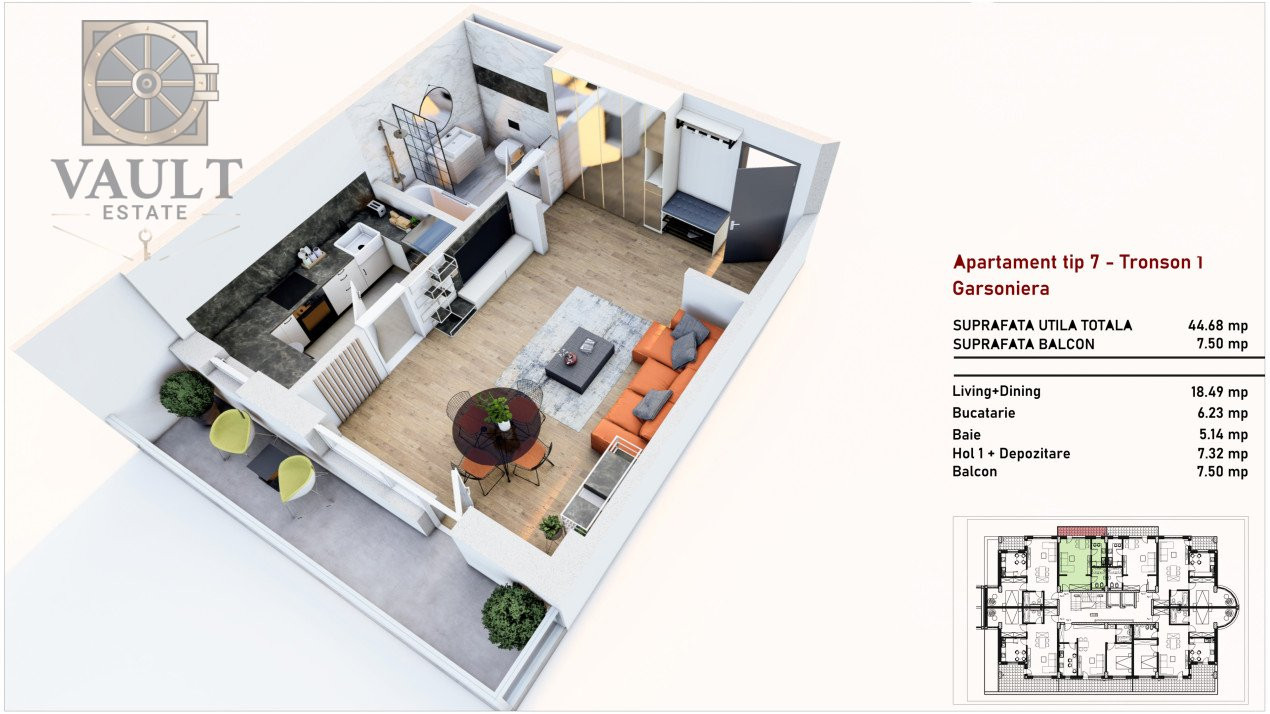 Garsoniera Coresi Shopping Resort